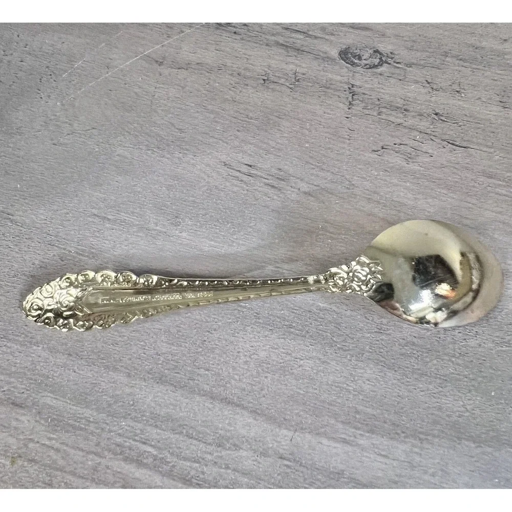 Prestige Concord Stainless Steel Demitasse Spoon Floral Rose 5